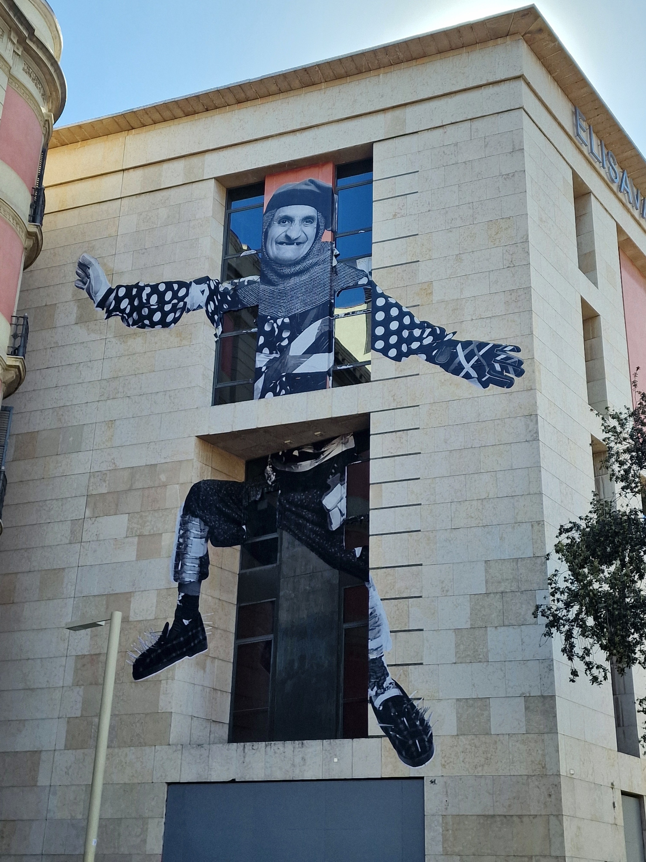 Wandbild in der Ramla Barcelona