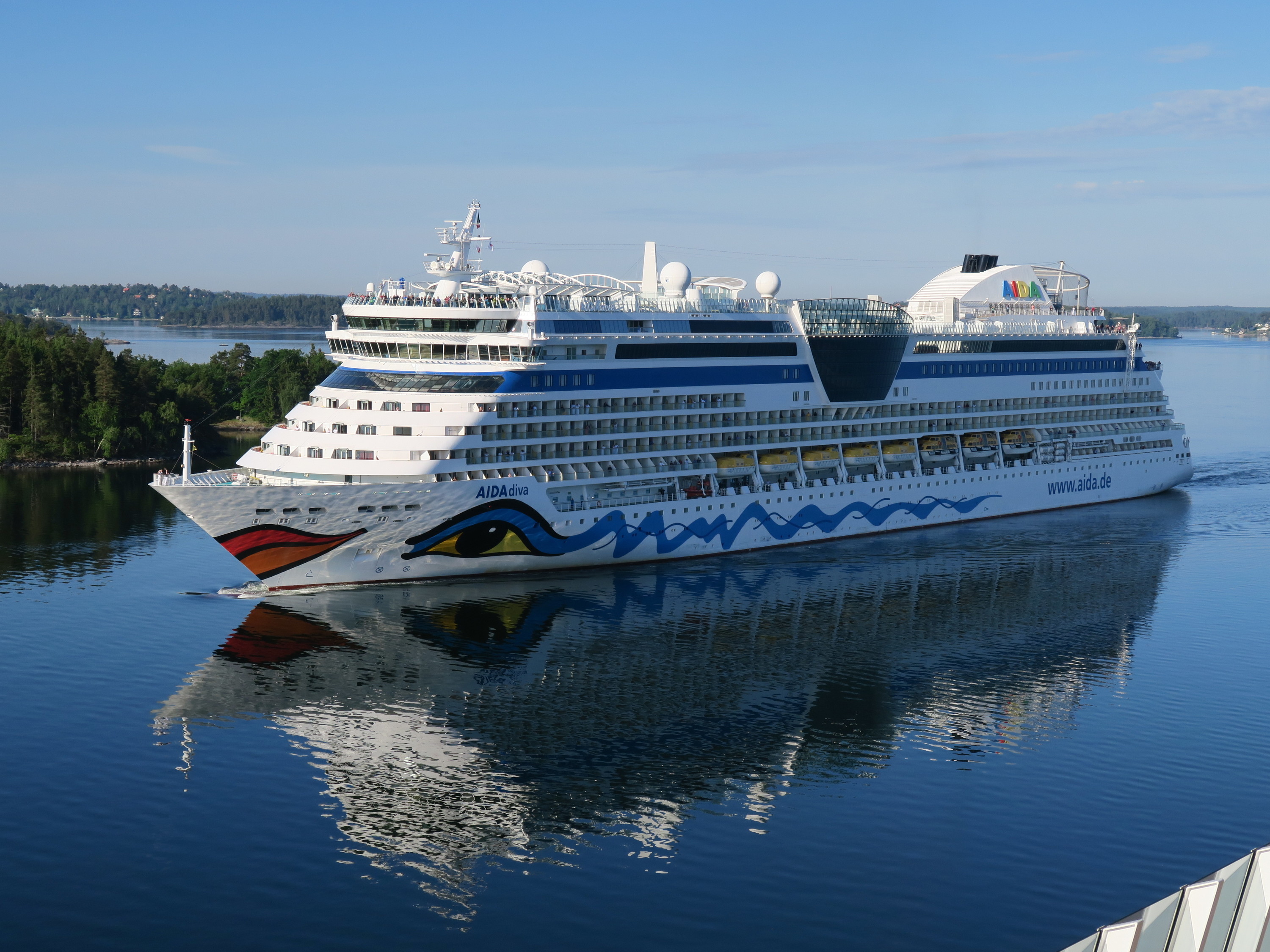 Freundliche Begegnung in den Schären