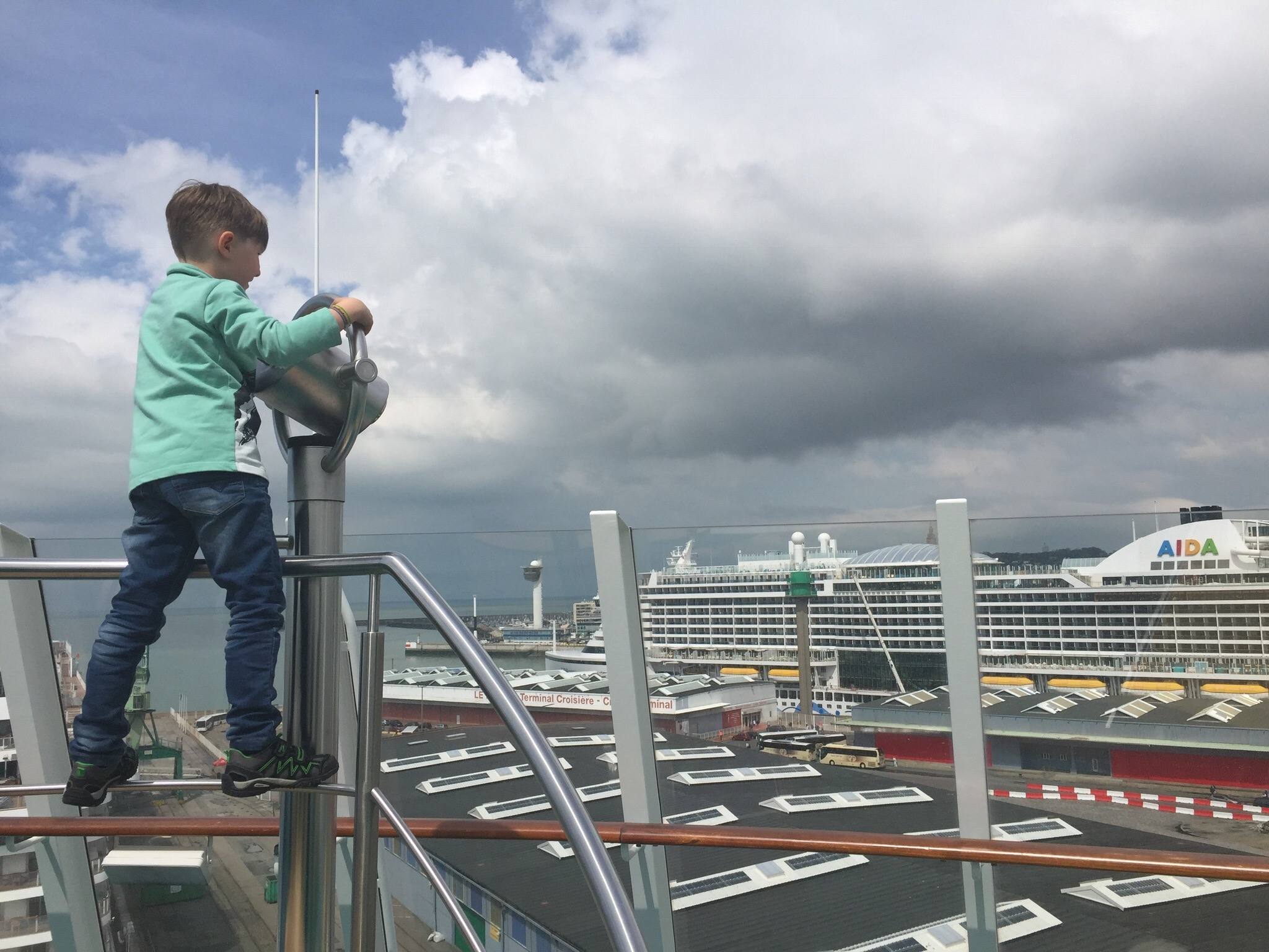 Transatlantik AIDAmar 2017 - AIDAmar trifft AIDAprima in Le Havre