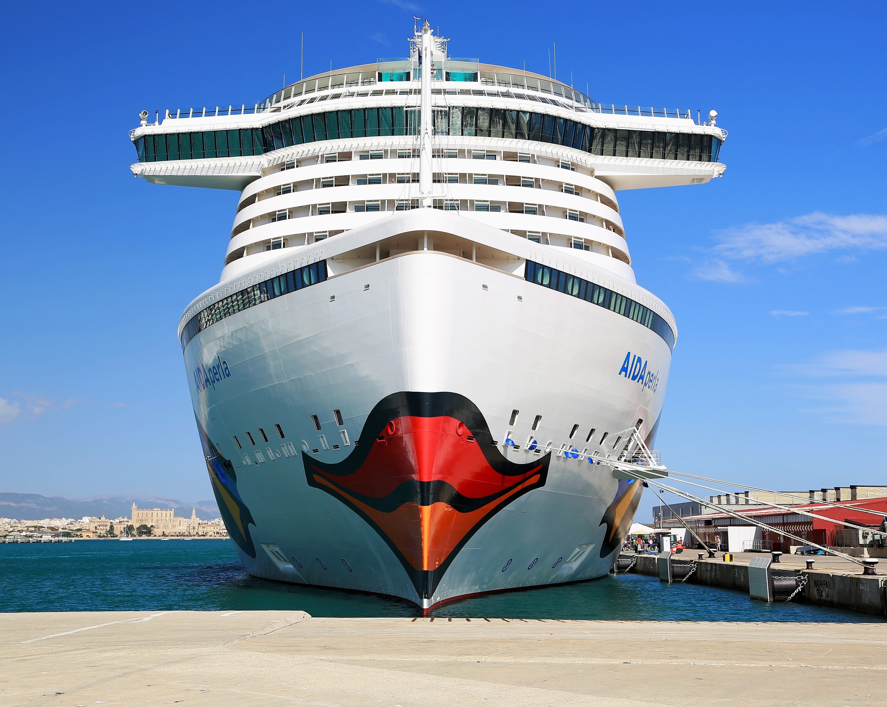 Aida Perla im Hafen vom Palma Okt. 2017