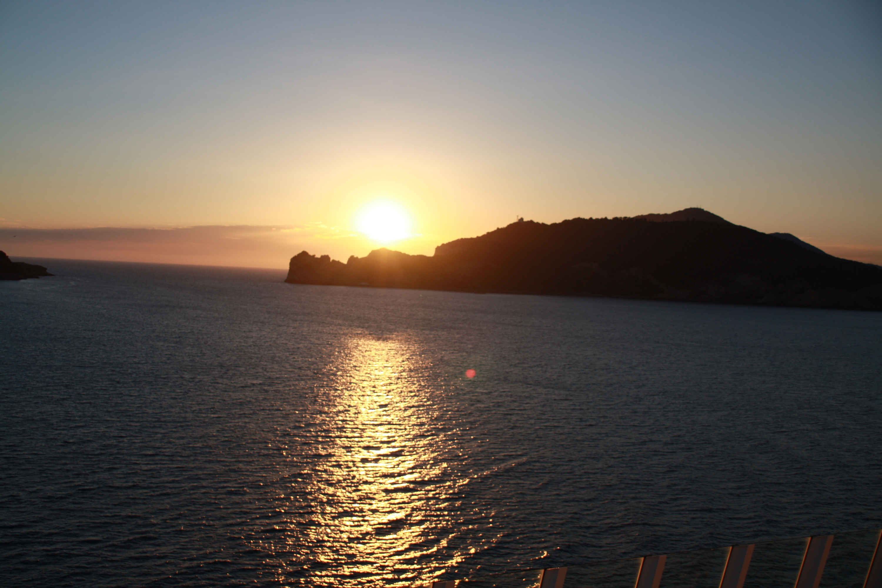 Sonnenuntergang bei Cannes