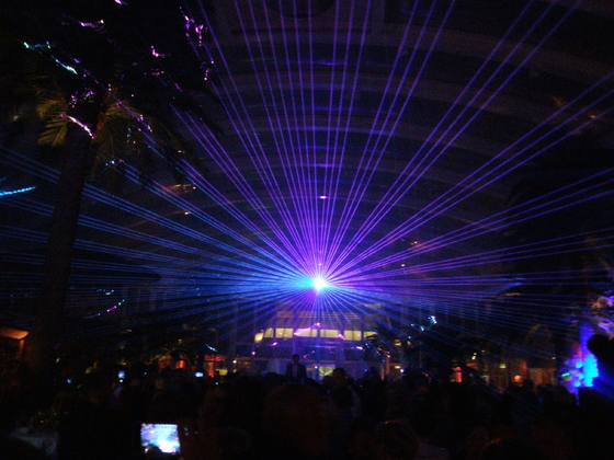 Lasershow - Beachclub AIDAperla