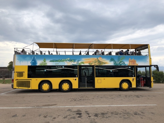 Der gelbe Bus in Ajaccio