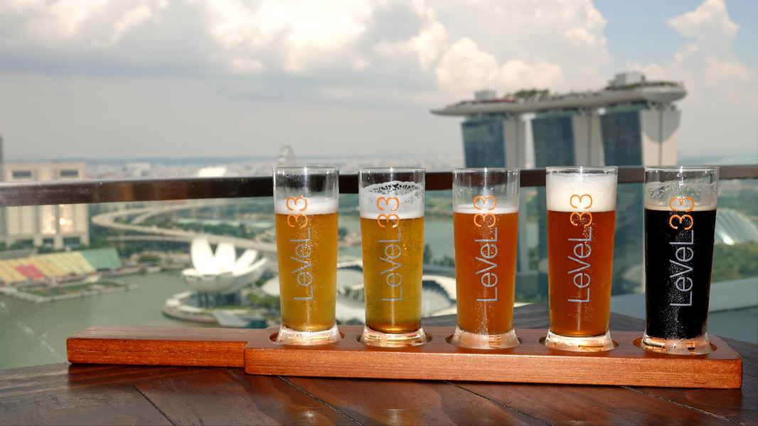 Singapur - LeVeL33 - Das Bier