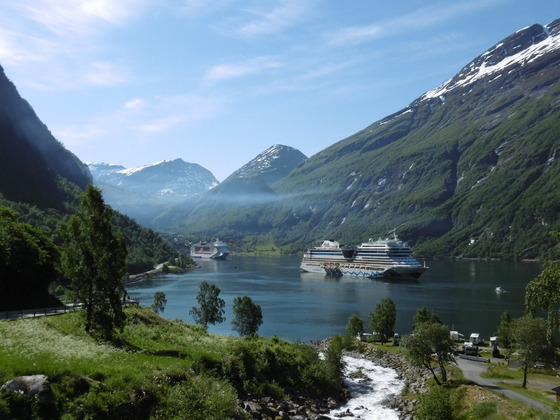 AIDASol im Geirangerfjord Norwegen