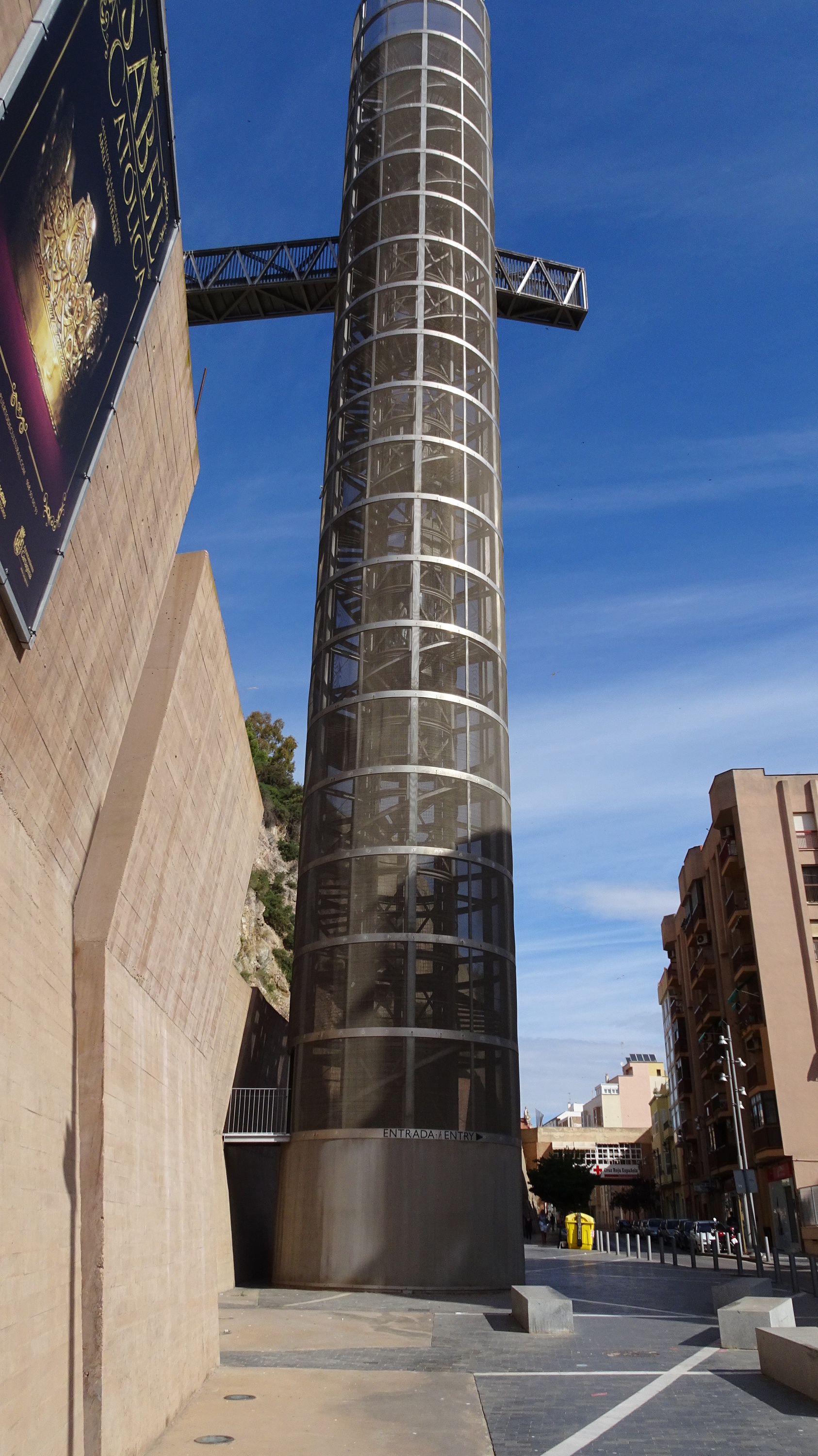 Cartagena. Panorama Aufzug zum Castillo de la Concepcion