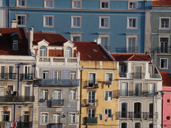 Lissabon , Stadtansicht vom Balkon der Stella