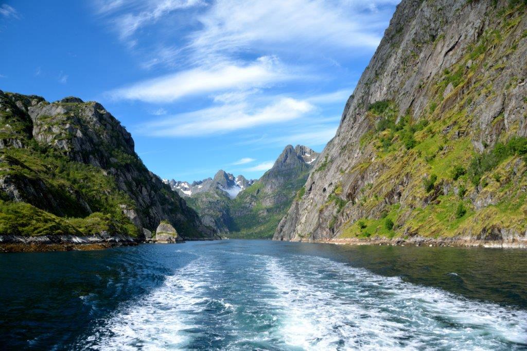 Eine kleine Erfrischung? Tschüss Trollfjord!