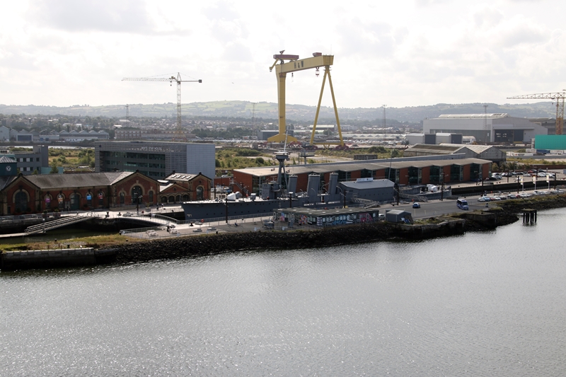 Harland & Wolff in Belfast, hier wurde die "Titanic" gebaut