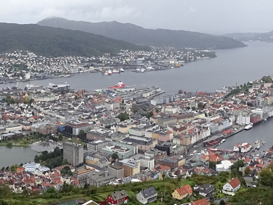 14.09.2018 - Bergen von oben