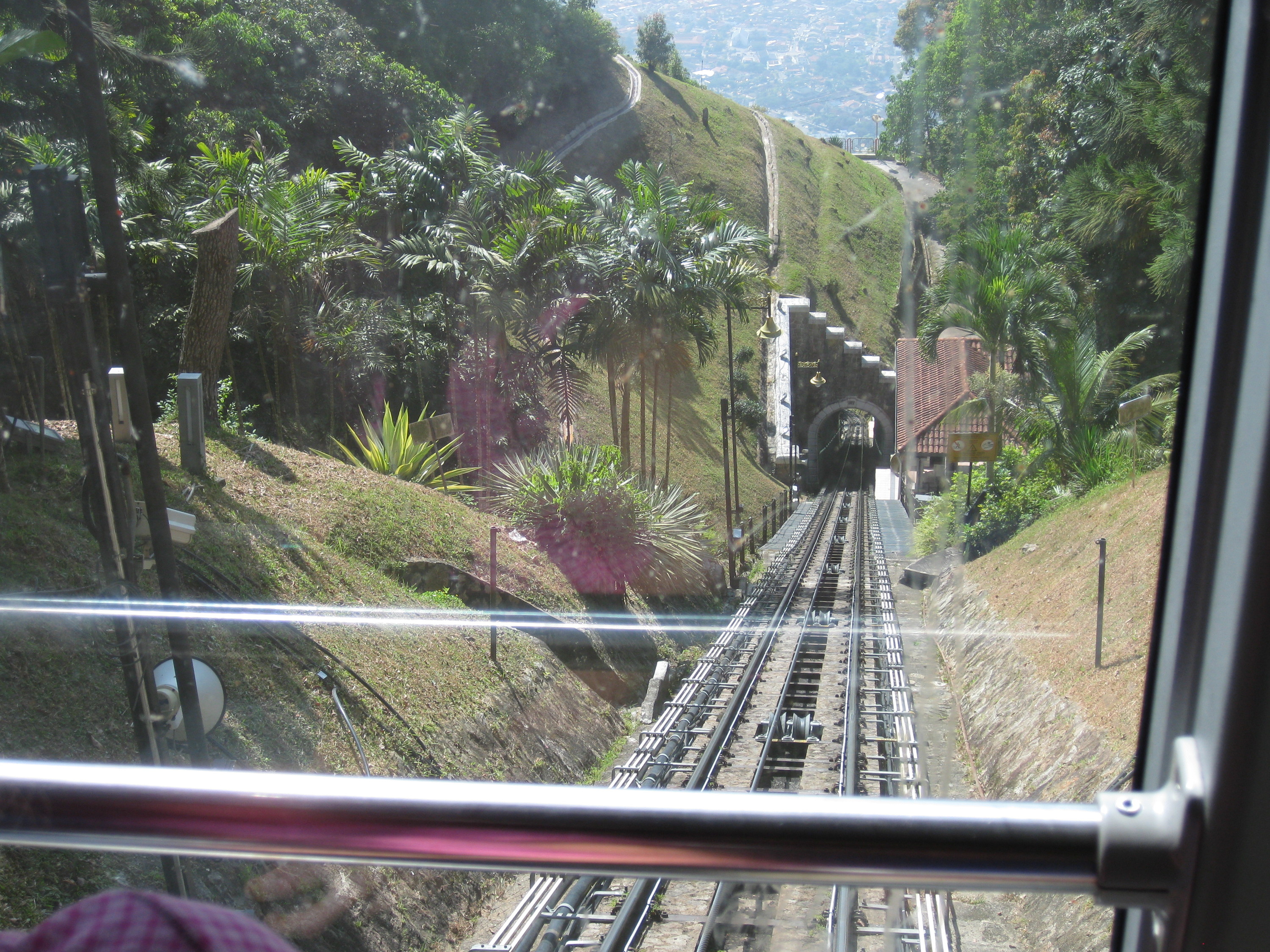 Penang - Blick aus der Standseilbahn