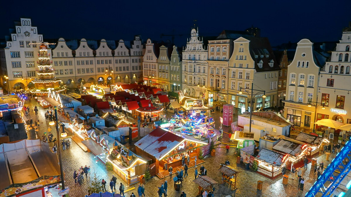 Der Weihnachtsmarkt in Rostock 05.12.2021