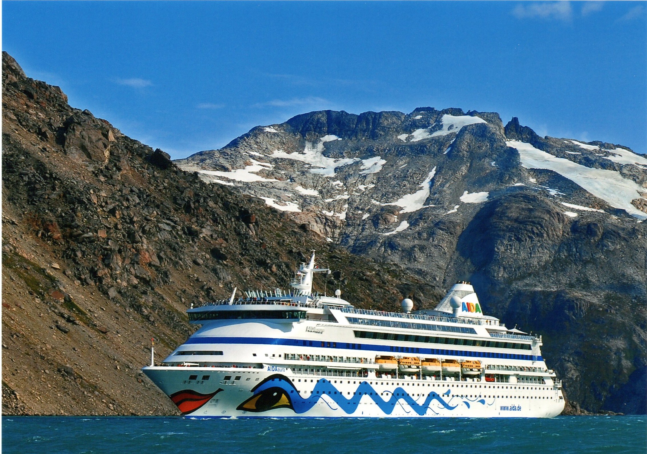 Mit AIDAaura in Grönland