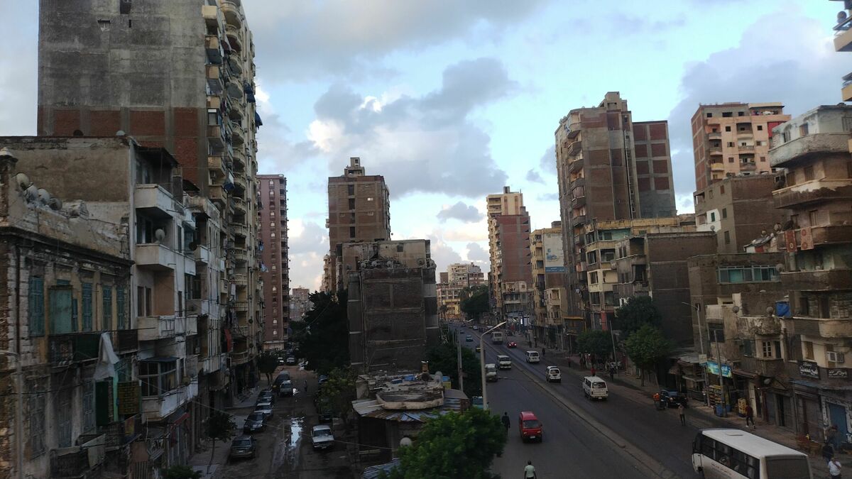 Typisches Stadtbild in Kairo, Ägypten