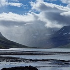 Island. Auf dem Weg zum Dyjani Wasserfall