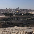 Blick vom Ölberg, Jerusalem. Aidaaura 2017