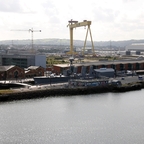 Harland & Wolff in Belfast, hier wurde die "Titanic" gebaut