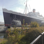 Nächsten Tag zusammen zur Queen Mary, Long Beach gefahren