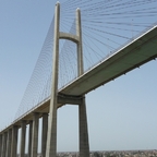 Die Al Salam-Brücke, auch Friedensnbrücke genannt, bei El Qantara