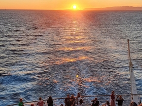 Sonnenuntergang auf der Blu im Ionischen Meer und der Ägäis