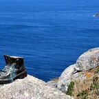 Geschafft ... am endgültigen Ende des Jakobswegs am Kap Finisterre
