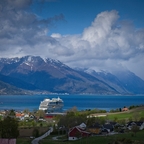 Die Sol im Sognefjord