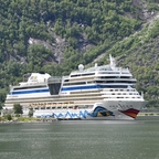 AIDAsol im Eidfjord