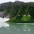 Boyabreen-Gletscher in Fjærland/Norwegen, erreichbar unter anderem während eines im kleinen Örtchen Vik beginnenden Tagesausflugs