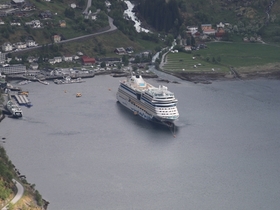 Auf Reede im Geirangerfjord