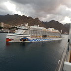 AIDA Perla läuft am 11.Mai.2020 in Teneriffa ein