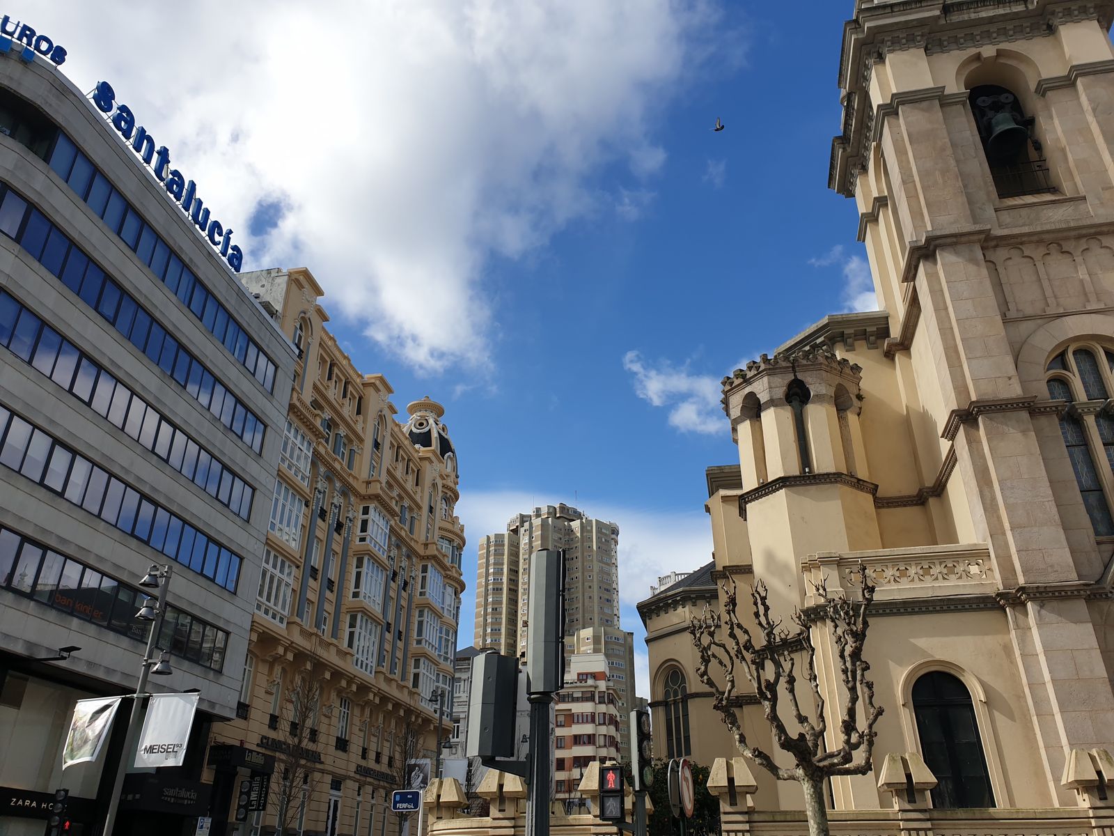 Das europäische Festland ist erreicht A Cornuna, eine traumhaft